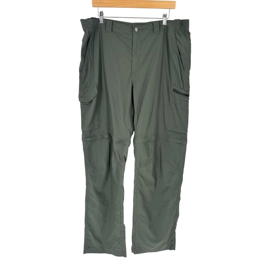 Columbia Omni Shade Sun Protection Convertible Hiking Cargo Pants Men Size 40x32